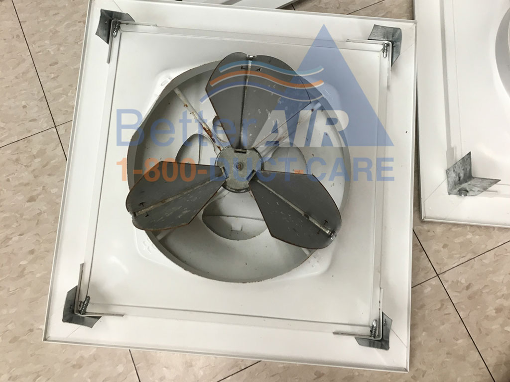 Vent Fan After Cleaing -  Better Air Commercial Air Duct Cleaning