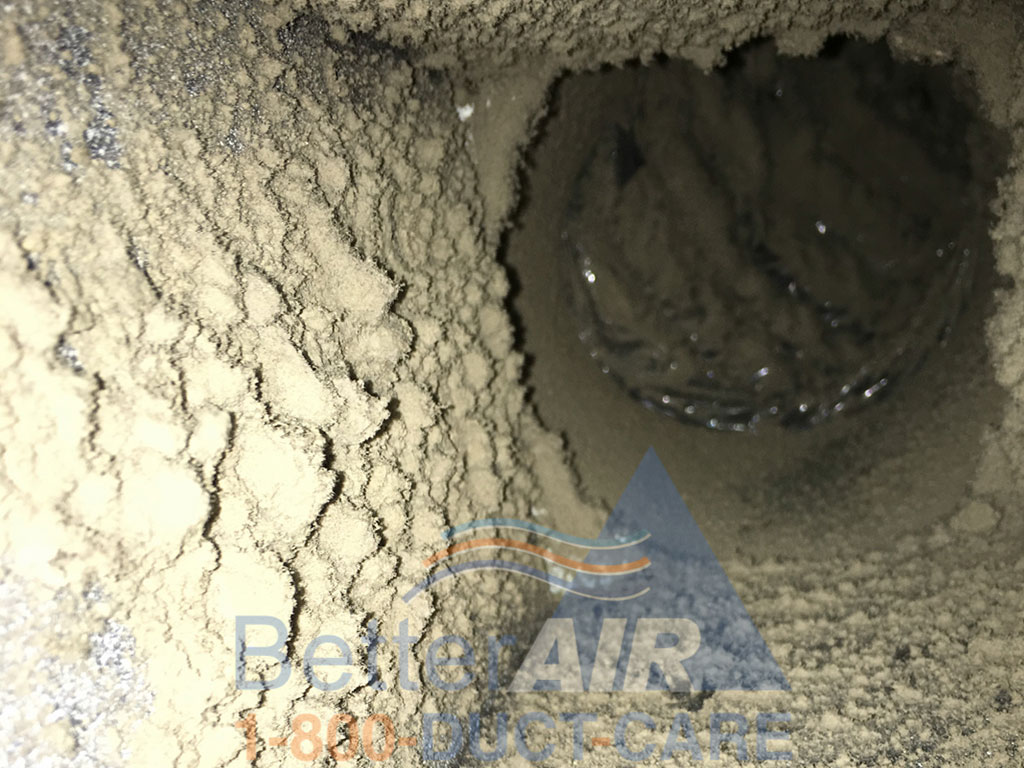 Dirty Air Duct - Better Air Commercial Air Duct Cleaning