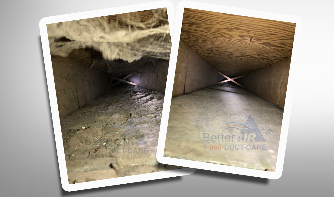 Better Air - Ductcare.com - Before And After Air Duct Cleaning