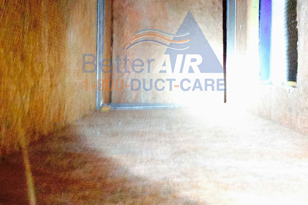 Better Air - AFTER: Dirt-free Fiber Glass Air Duct