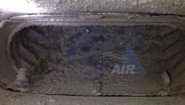 BEFORE - Cleaning HVAC Air Duct Contaminants 